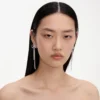 Double Crystal Bow Earrings