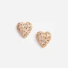 Embellished Heart Earrings