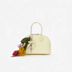 Embossed Leather Yellow Mini Bag