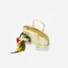 Embossed Leather Yellow Mini Bag