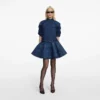Flared Denim Mini Skirt