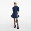 Flared Denim Mini Skirt