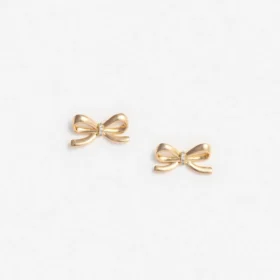 Gold Bow Earrings