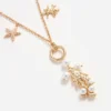 Gold Coral Charm Necklace