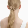 Gold Crystal Bow Hair Clip