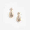 Gold Crystal Drop Earrings Gold Crystal Drop Earrings