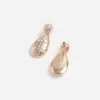 Gold Crystal Drop Earrings Gold Crystal Drop Earrings