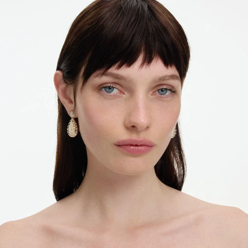 Gold Crystal Drop Earrings Gold Crystal Drop Earrings