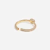 Gold Crystal Knot Bangle