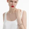 Gold Crystal Link Bracelet