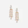 Gold Crystal Tiered Droplet Earrings