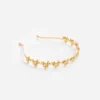 Gold Flower Cluster Headband
