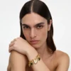 Gold Heart Charm Bracelet
