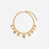 Gold Heart Charm Necklace