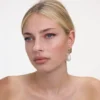 Gold Knot Pearl Earrings