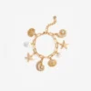 Gold Multi Charm Bracelet Gold Multi Charm Bracelet