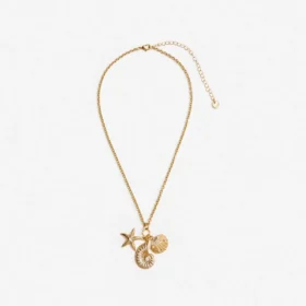 Gold Multi Charm Necklace