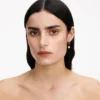 Gold Pearl Drop Hoop Earrings Gold Pearl Drop Hoop Earrings