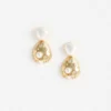 Gold Pearl Earring Gold Pearl Earring