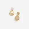 Gold Pearl Earring Gold Pearl Earring