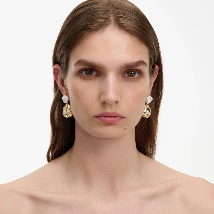 Gold Pearl Earring Gold Pearl Earring