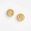 Gold Pearl Shell Earrings Gold Pearl Shell Earrings