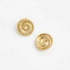 Gold Pearl Shell Earrings Gold Pearl Shell Earrings