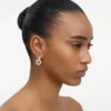 Gold Small Crystal Hoop Earring