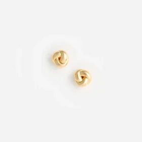 Gold Small Knot Earrings