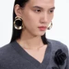 Gold Swirl Earrings