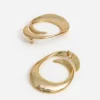 Gold Swirl Earrings