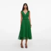 Green Chiffon Midi Dress Green Chiffon Midi Dress