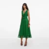 Green Chiffon Midi Dress Green Chiffon Midi Dress