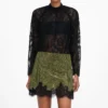 Green Crystal Chainmail Mini Skirt