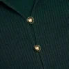 Green Keyhole Knit Midi Dress