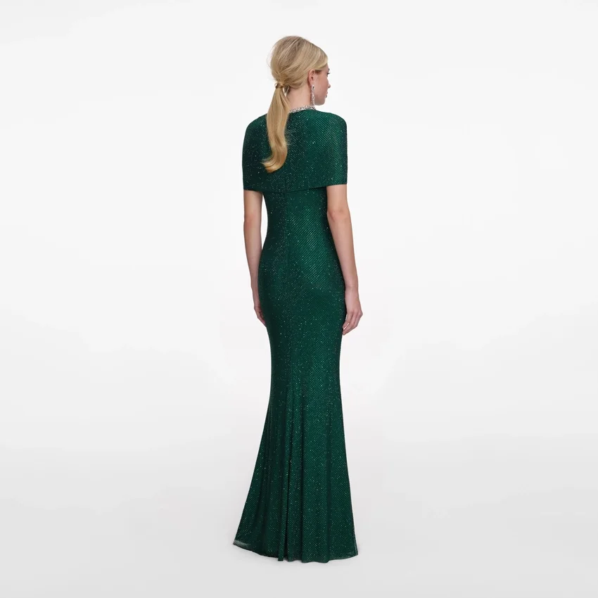 Green Rhinestone Maxi Dress Green Rhinestone Maxi Dress