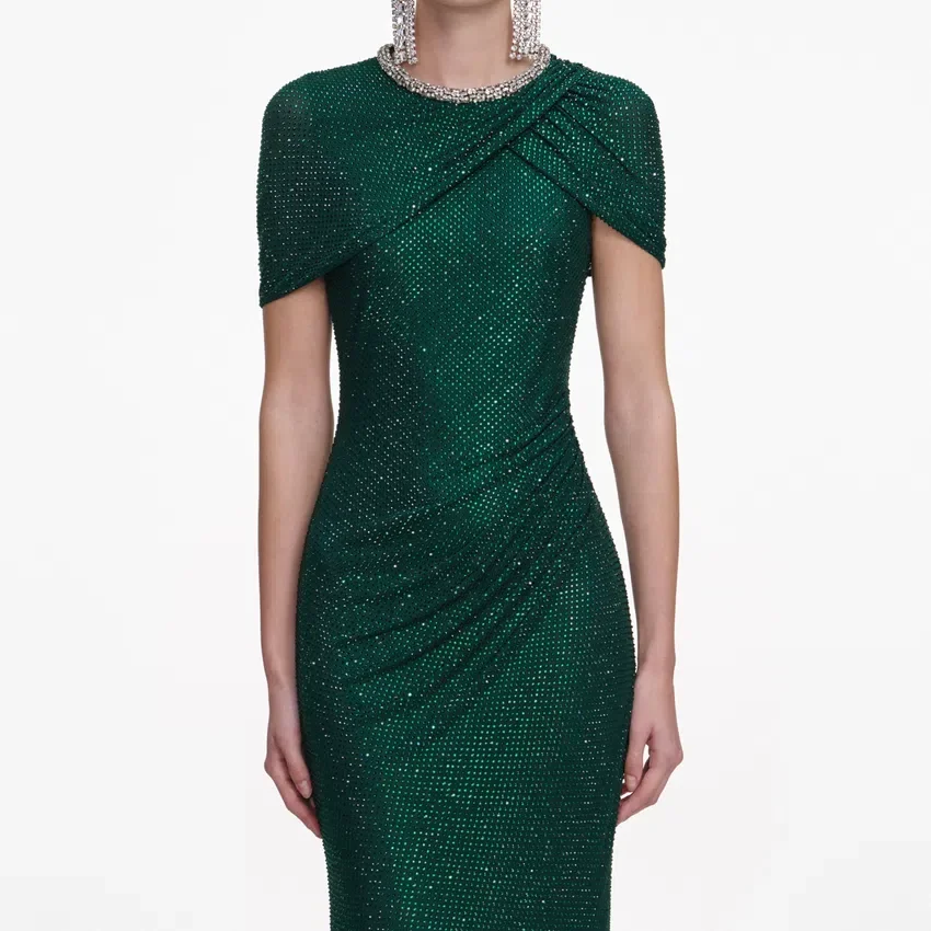 Green Rhinestone Maxi Dress Green Rhinestone Maxi Dress