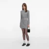 Grey Fluffy Crystal Trim Cardigan Grey Fluffy Crystal Trim Cardigan
