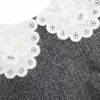 Grey Herringbone Collared Mini Dress Grey Herringbone Collared Mini Dress