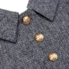 Grey Herringbone Mini Dress