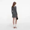 Grey Knit Mini Dress