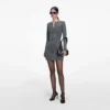Grey Knit Playsuit Mini Dress