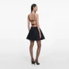Indigo Denim Bow Mini Dress