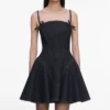 Indigo Denim Bow Mini Dress