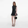 Indigo Denim Flared Mini Dress