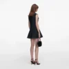 Indigo Denim Flared Mini Dress