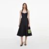 Indigo Denim Halterneck Midi Dress