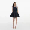 Indigo Denim Halterneck Mini Dress
