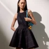 Indigo Denim Halterneck Mini Dress