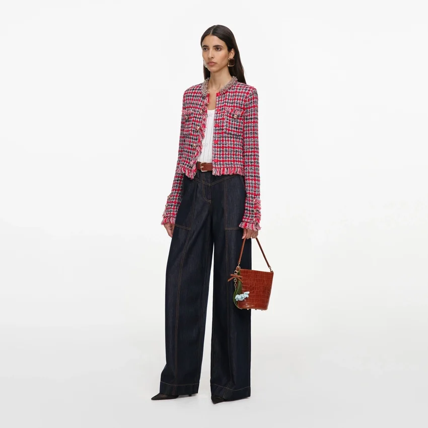 Indigo Denim Straight Leg Jeans Indigo Denim Straight Leg Jeans
